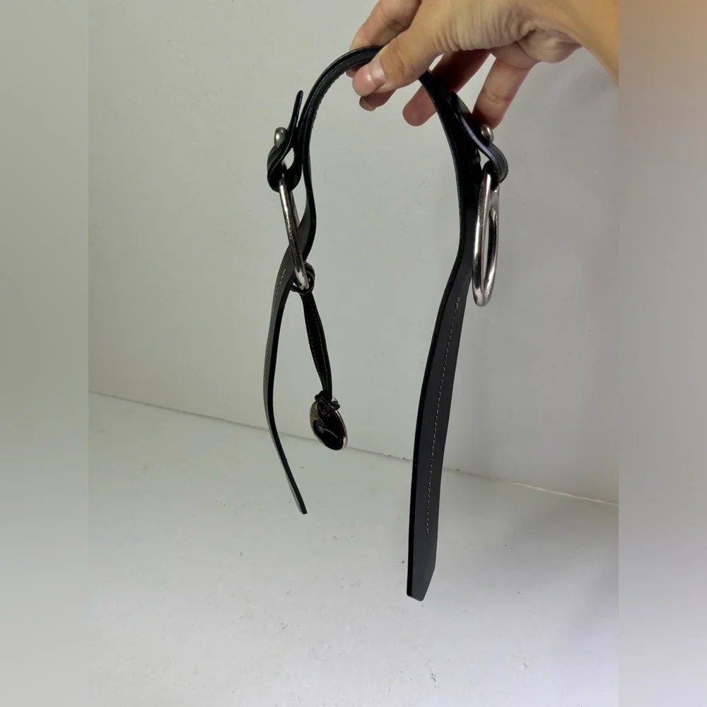 Dooney & Bourke Black Leather Replacement Strap Handle w Charm